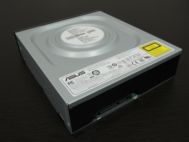ASUSTek Windows10対応 M-DISC対応 最大24倍速書込 SATA接続 DVD/CDライティングソフト付き DRW-24D5MT