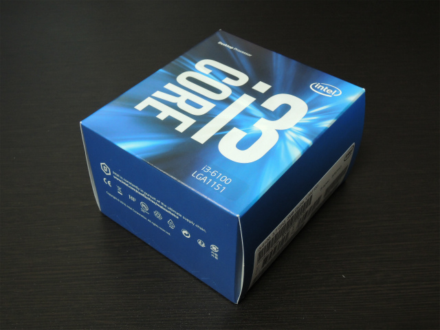 Intel CPU Core i3-6100 3.7GHz 3Mキャッシュ 2コア/4スレッド LGA1151