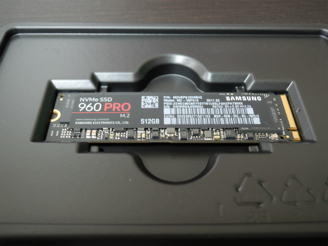 Samsung SSD 512GB 960 PRO M.2 Type2280 PCIe3.0×4 NVMe1.2 V-NAND搭載 5年保証 日本サムスン正規品 MZ-V6P512B/IT