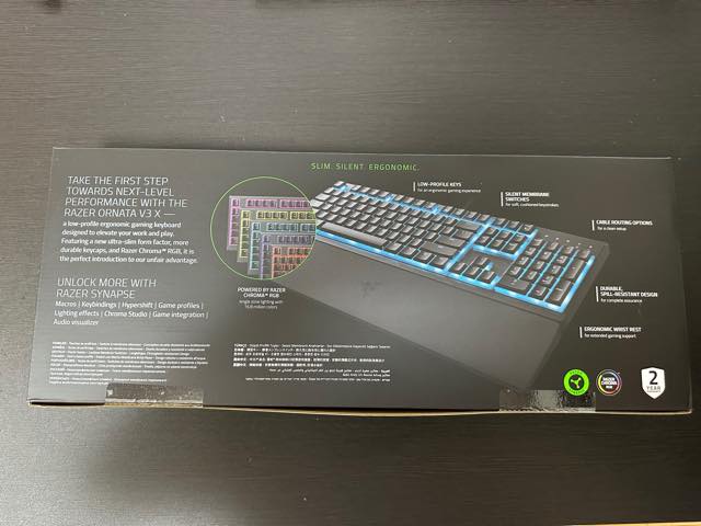 ゲーミングキーボードを購入してみた。　Razer Ornata V3 X - 薄型ゲーミングキーボード
